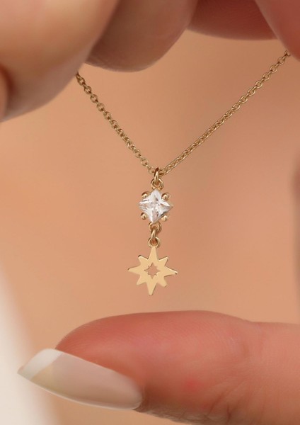 14 Ayar Altın Orion Yıldız Kolye fırsatları