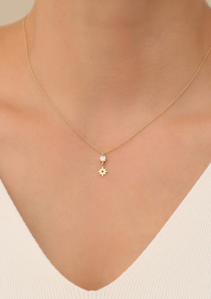 14 Ayar Altın Orion Yıldız Kolye indirimleri