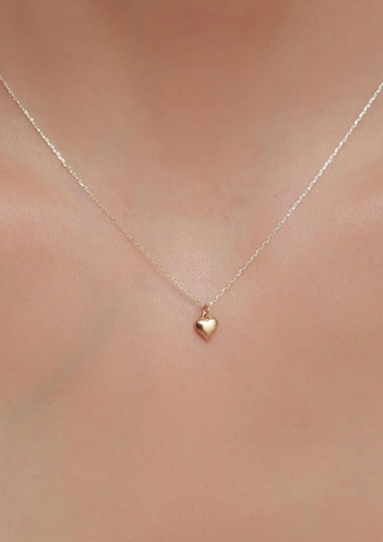 14 Ayar Altın Mini Kalp Kolye