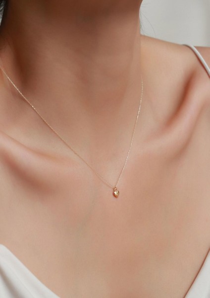 14 Ayar Altın Mini Kalp Kolye modelleri