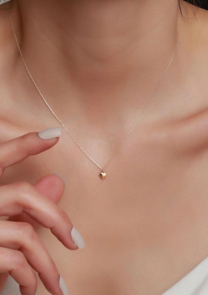 14 Ayar Altın Mini Kalp Kolye indirimleri