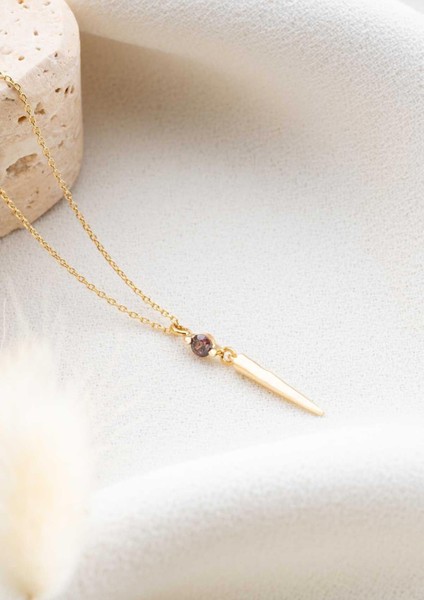 14 Ayar Altın Sivri Uç Kolye fırsatları