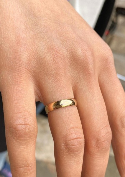 14 Ayar Altın 4 Mm Klasik Alyans