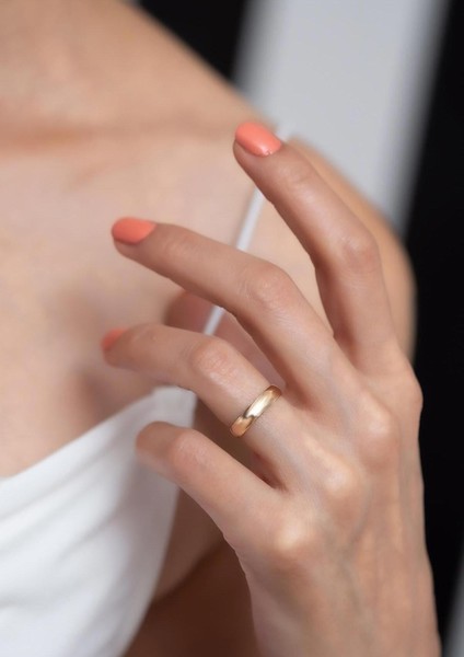 14 Ayar Altın 4 Mm Klasik Alyans modelleri