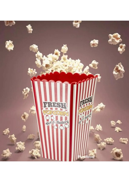 Movie Day Xl Kırmızı Popcorn Patlamış Mısır Kovası - Çerezlik Atıştırmalık Kabı Cips Beslenme Kabı