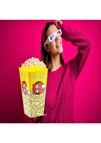 Movie Day Xl Kırmızı Popcorn Patlamış Mısır Kovası - Çerezlik Atıştırmalık Kabı Cips Beslenme Kabı modelleri