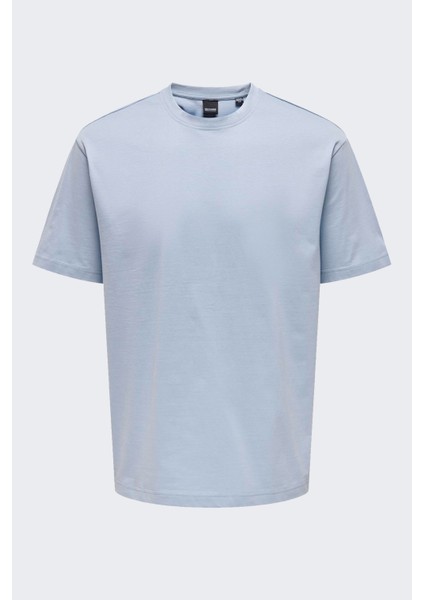 Onsfred Lıfe Rlx Ss Tee Noos Erkek Mavi T-Shirt - 22022532