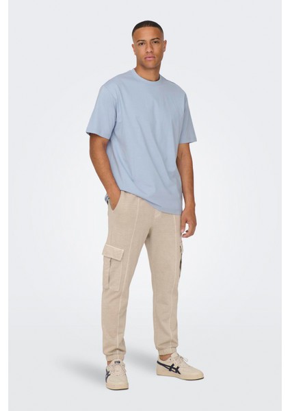 Onsfred Lıfe Rlx Ss Tee Noos Erkek Mavi T-Shirt - 22022532