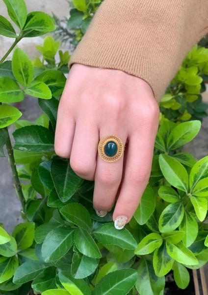 14 Ayar Altın Venüs Zümrüt Yüzük modelleri