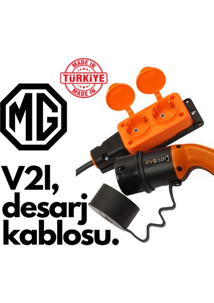 Mg Elektrikli Araç V2L Deşarj Kablosu