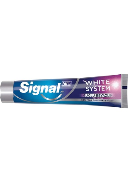 White System Diş Macunu Güçlü Beyazlık Güçlü Diş Minesi 75 ml