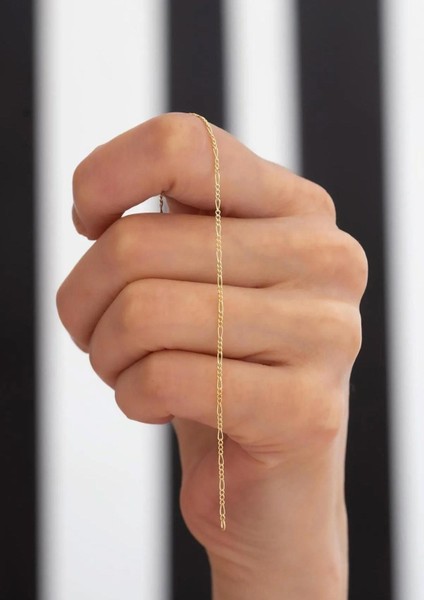 14 Ayar Altın İnce Figaro Bileklik fiyatları