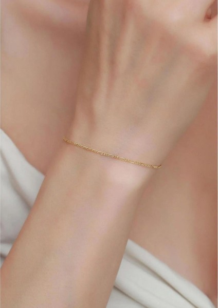 14 Ayar Altın İnce Figaro Bileklik fırsatları