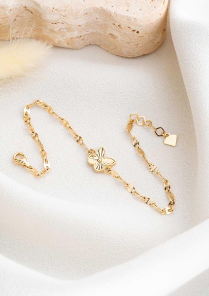 14 Ayar Altın Kelebek Bileklik fırsatları