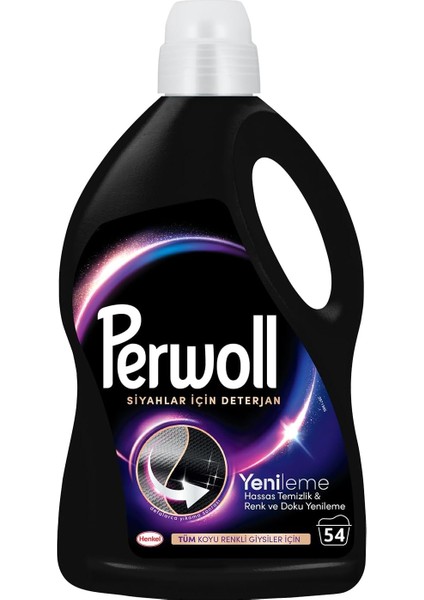 Perwoll Yenileme Siyahlar Için Sıvı Deterjan 54 Yıkama 2.97 Lt
