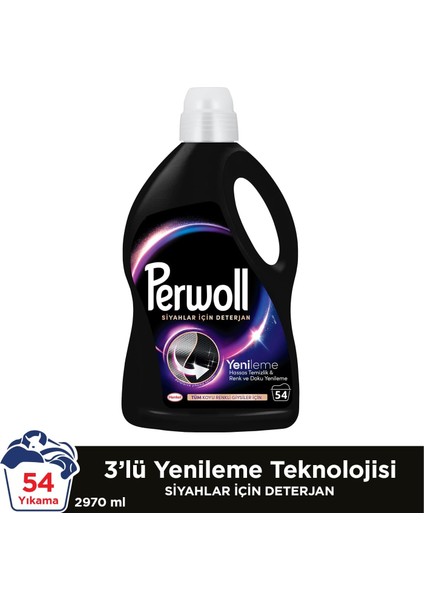 Perwoll Yenileme Siyahlar Için Sıvı Deterjan 54 Yıkama 2.97 Lt