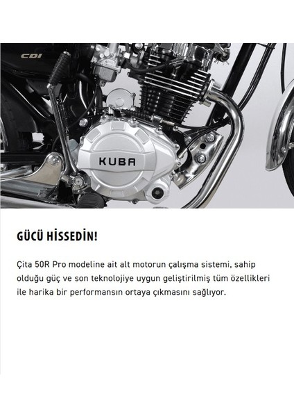 Çita 50-R Pro Motosiklet Kırmızı modelleri