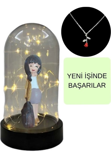 Fanus Teraryum Iş Kadını Kolye Hediyeli fiyatları