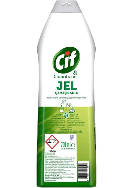 Cif Jel Yüzey Temizleyici Cleanboost Tüm Yüzeyler Için Leke Çıkarıcı Çamaşır Sulu Bahar Ferahlığı 750 ml modelleri