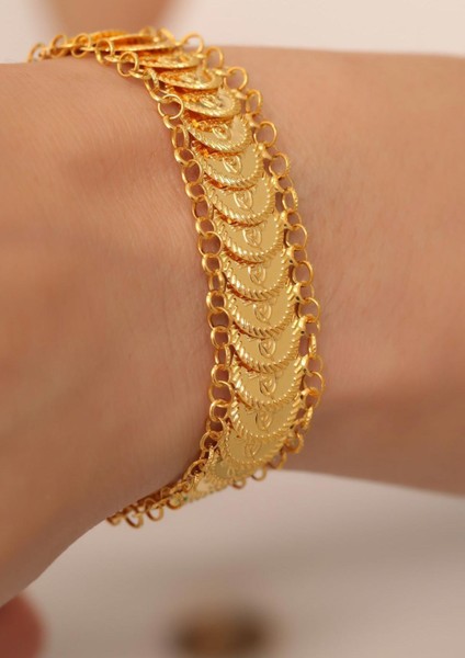 14 Ayar Altın Tuğralı Bileklik