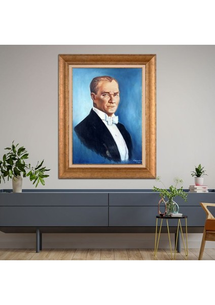 Altın Çerçeveli Paspartulu Tablo RF3326