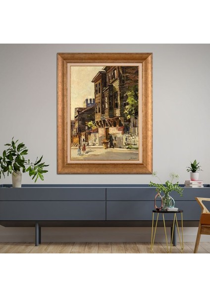 Altın Çerçeveli Paspartulu Tablo RF2397