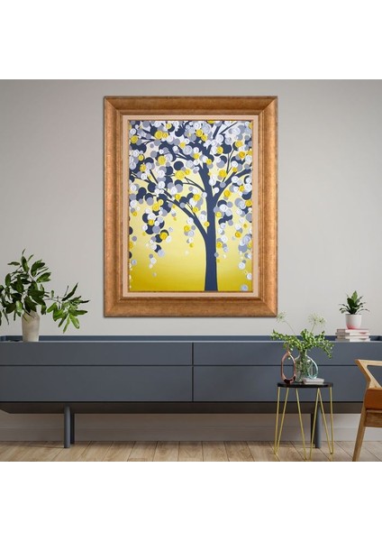 Altın Çerçeveli Paspartulu Tablo RF1892