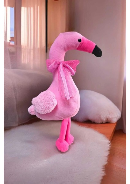 Pembe Flamingo 40 cm Peluş Oyuncak ve Uyku Arkadaşı