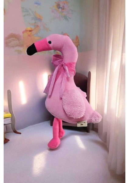 Pembe Flamingo 40 cm Peluş Oyuncak ve Uyku Arkadaşı