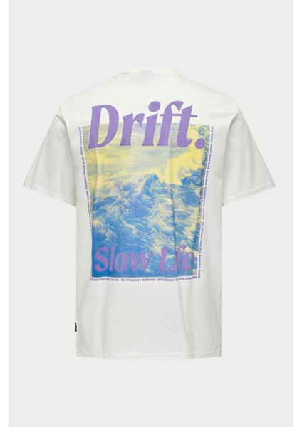 Onskye Reg Photo Ss Tee Erkek Beyaz T-Shirt - 22028726 fiyatları