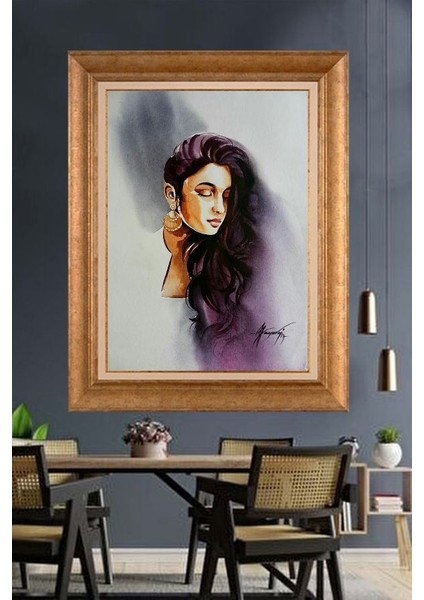 Altın Çerçeveli Paspartulu Tablo RF506