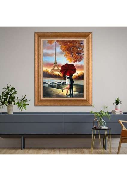 Altın Çerçeveli Paspartulu Tablo RF1355