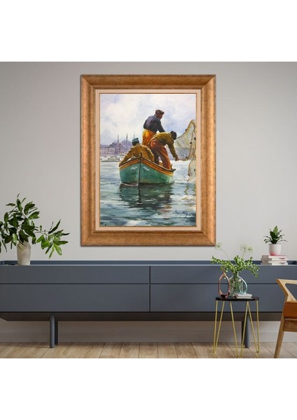 Altın Çerçeveli Paspartulu Tablo RF2212