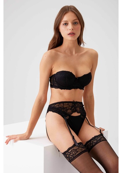 Pierre Cardin 4791 Sütyen Slip Jartiyer Takım