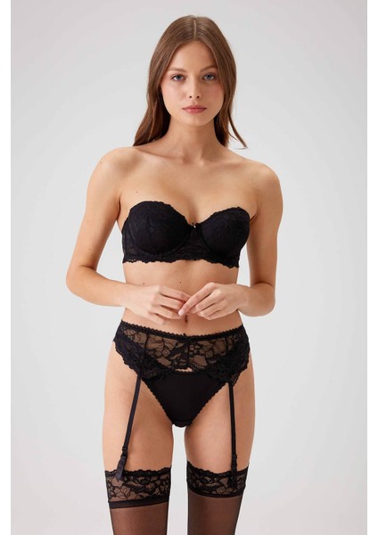 Pierre Cardin 4791 Sütyen Slip Jartiyer Takım