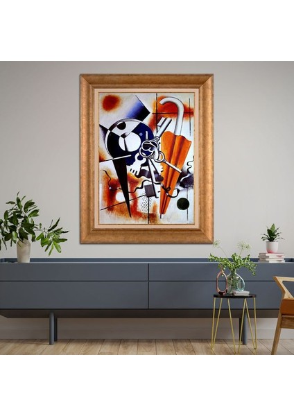 Altın Çerçeveli Paspartulu Tablo RF1268