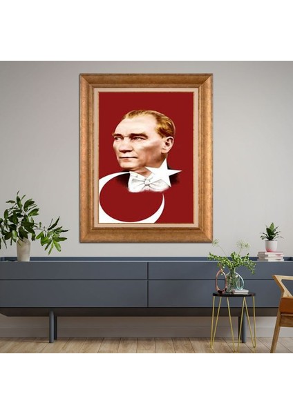 Altın Çerçeveli Paspartulu Tablo RF3226