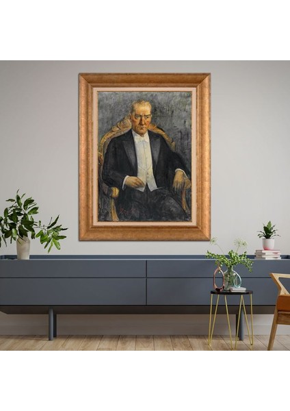 Altın Çerçeveli Paspartulu Tablo RF3446