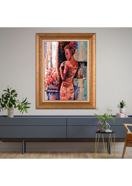 Altın Çerçeveli Paspartulu Tablo RF1551