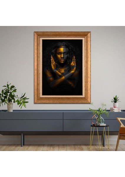 Altın Çerçeveli Paspartulu Tablo RF2146