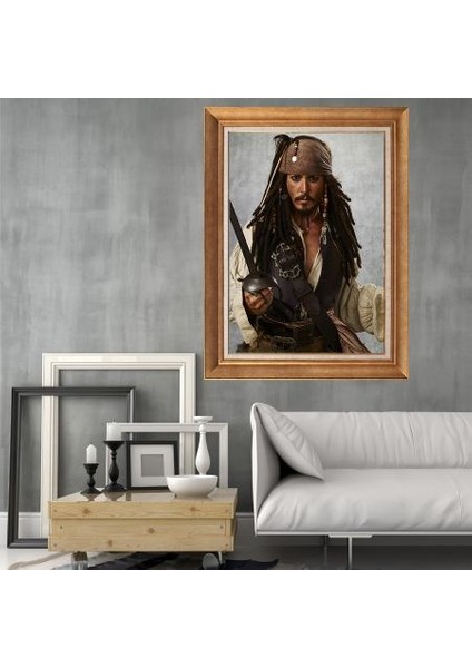 Altın Çerçeveli Paspartulu Tablo RF2794