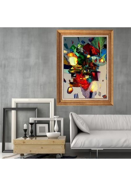 Altın Çerçeveli Paspartulu Tablo RF2831