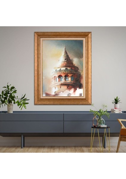 Altın Çerçeveli Paspartulu Tablo RF1556