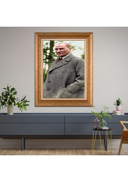 Altın Çerçeveli Paspartulu Tablo RF3614