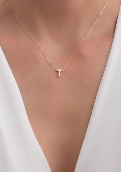 14 Ayar Altın T Harf Kolye fiyatları
