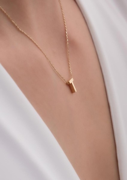 14 Ayar Altın T Harf Kolye fırsatları