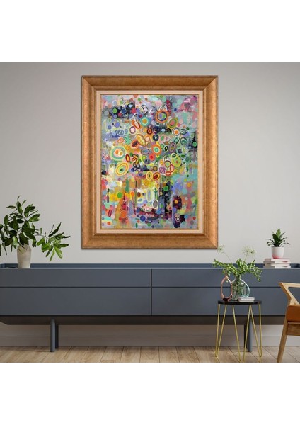 Altın Çerçeveli Paspartulu Tablo RF1664