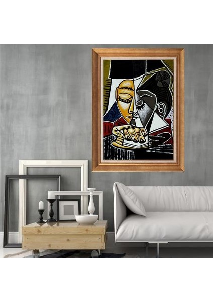 Altın Çerçeveli Paspartulu Tablo RF2875