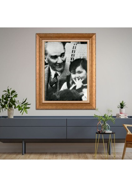 Altın Çerçeveli Paspartulu Tablo RF3727