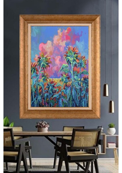 Altın Çerçeveli Paspartulu Tablo RF776